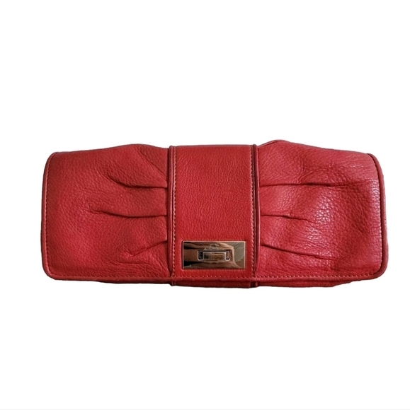 Liz Clairbone Red Leather Bag - Picture 1 of 5